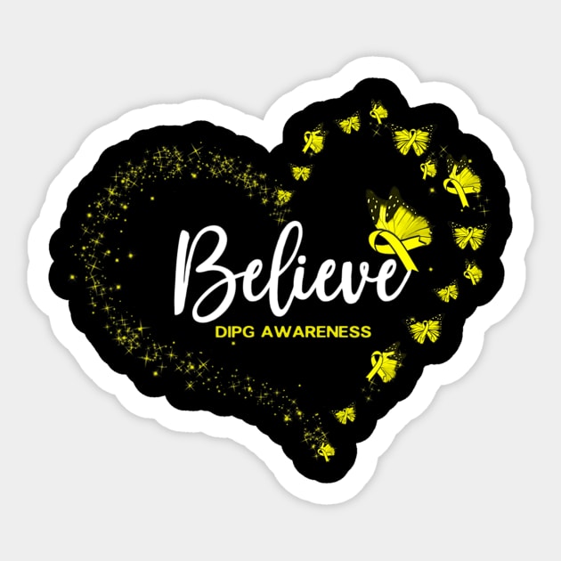 Dipg Awareness Butterfly Believe Sticker by hony.white